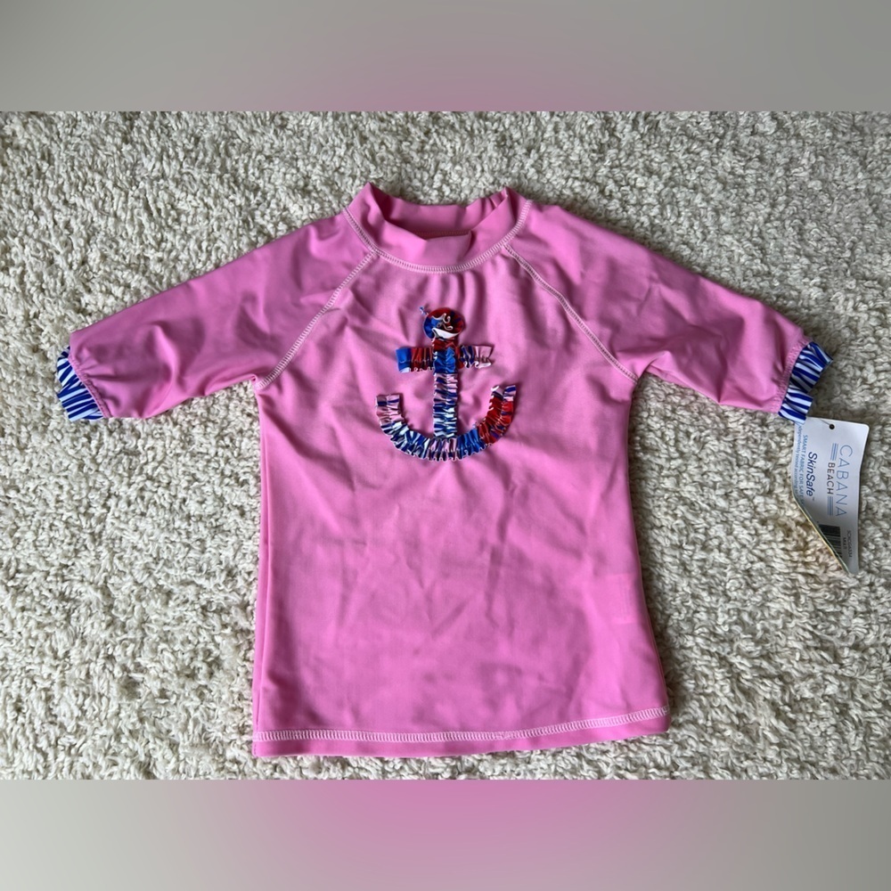 Kids Size 4 Cabana Beach SPF 50 Swim Shirt NWT